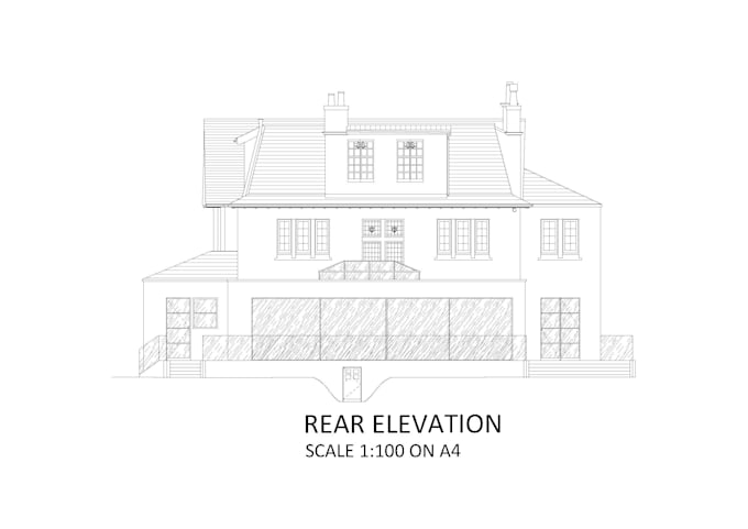 redraw elevations, section drawings, site plans and floor plans