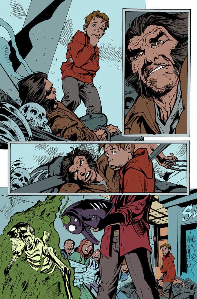 do your flats colors for your comic