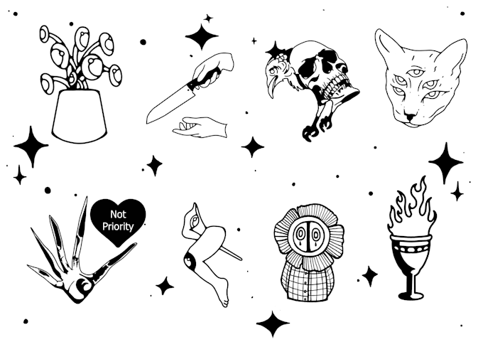 make minimalist line art tattoo design