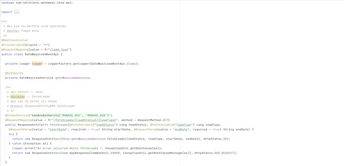 develop a scalable java spring boot backend and rest API