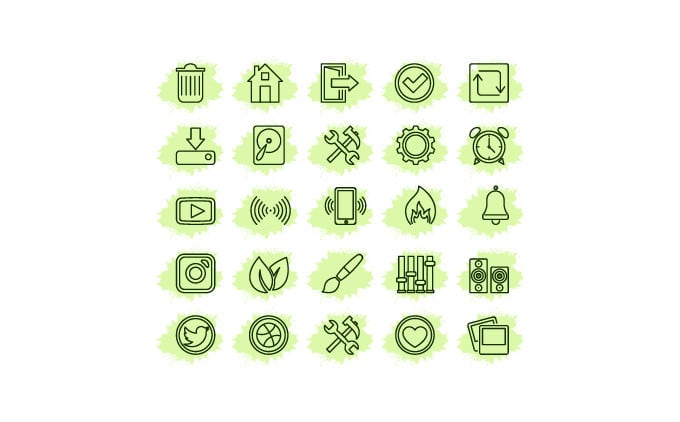 design modern icon set with fast delivery