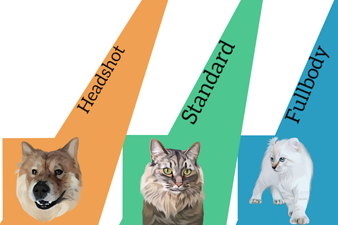 draw your pet into a cartoon vector art