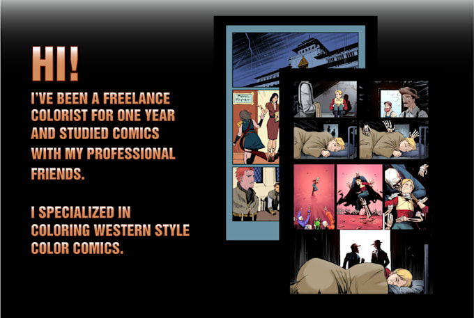color your comic book pages, manga, or webtoon
