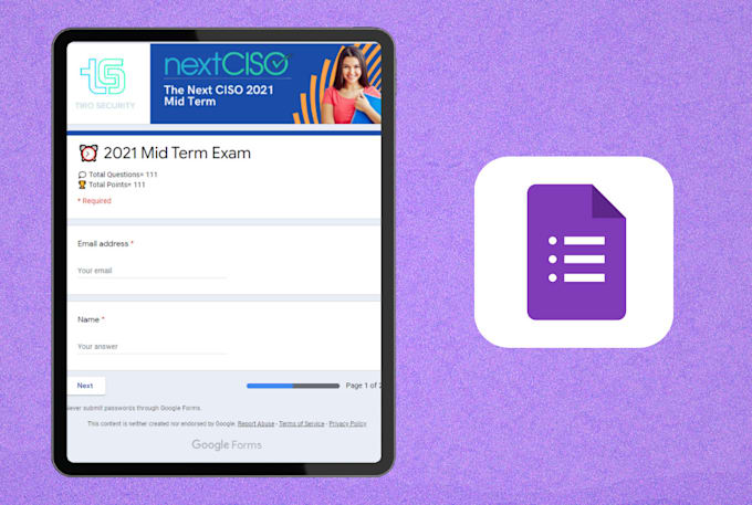 create online quiz, form, surveys in google forms