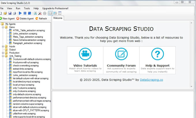 scrap pull or process data professionally
