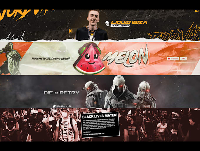 design an outstanding youtube banner