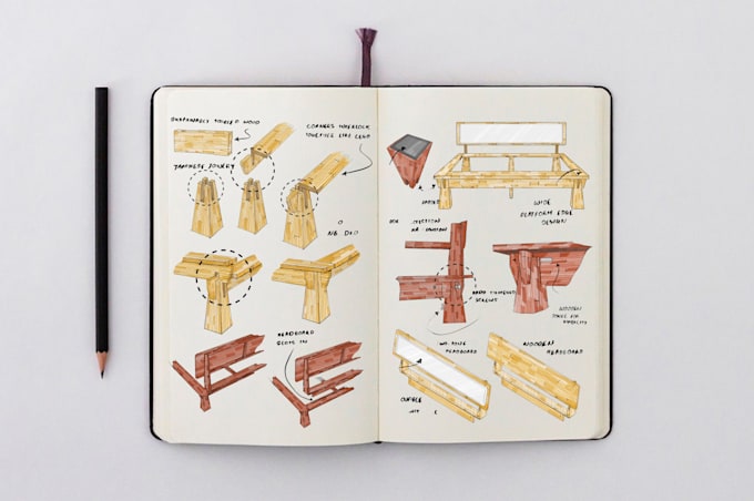 do industrial and product design, hand sketch, illustration