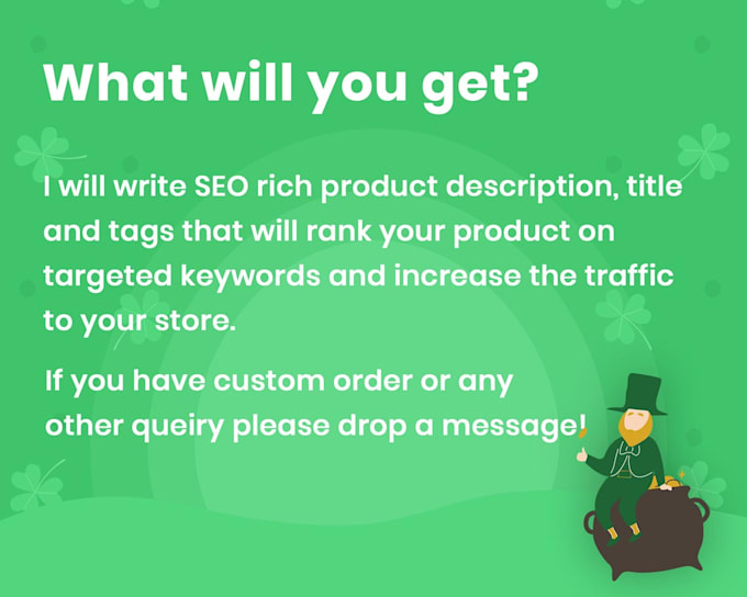 do etsy product listing with SEO