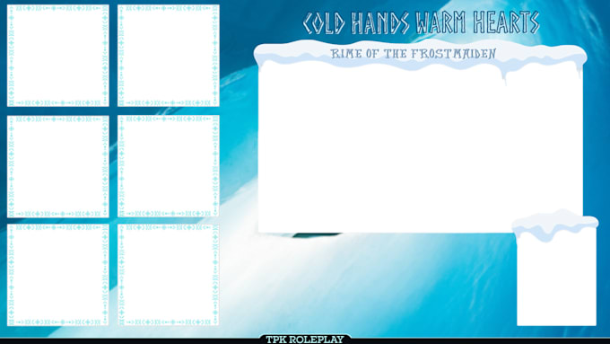 create a stylized ttrpg streaming overlay