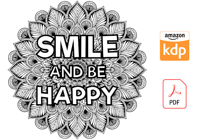 design complex inspirational quotes coloring book pages for amazon kdp