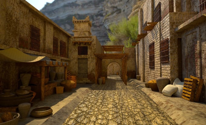 create 3d low poly, high poly environments for games or animation