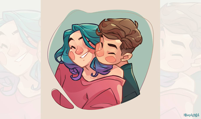 cartoonize your couple portrait