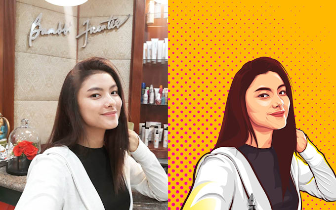 draw a  custom vector of your photo