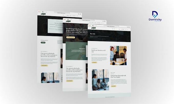design your professional website on wordpress, wix, and squarespace