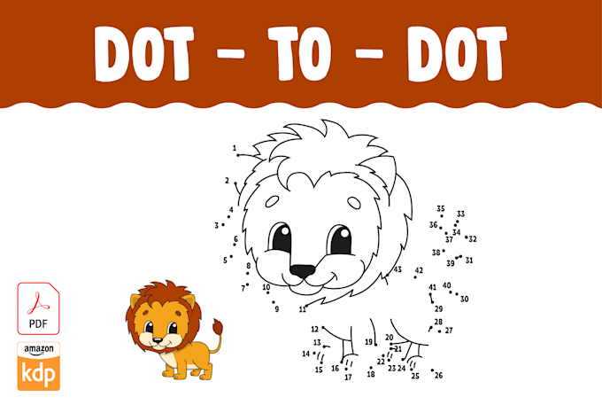 Create children dot to dot activity book pages for amazon kdp by ...