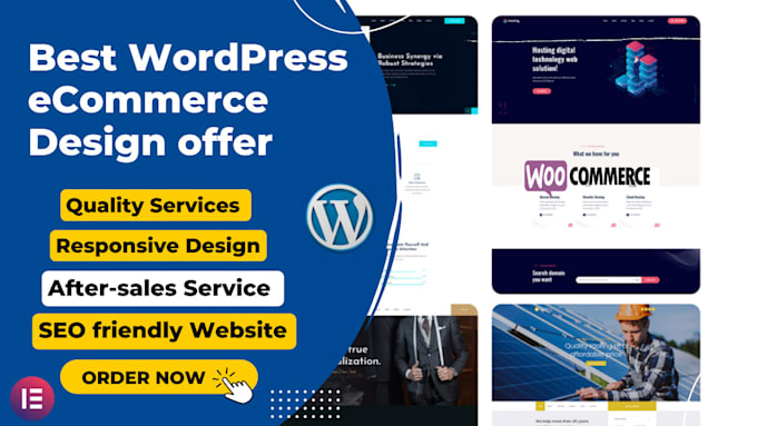 wordpress ecommerce website design with elementor pro