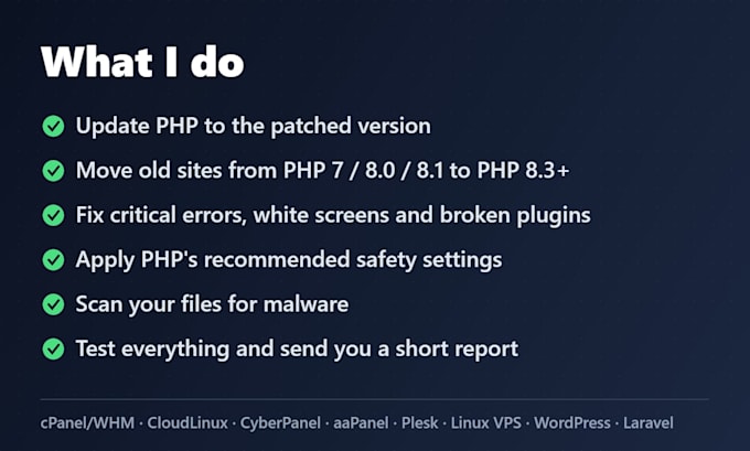 fix php errors, update php version and patch php2shell on your website