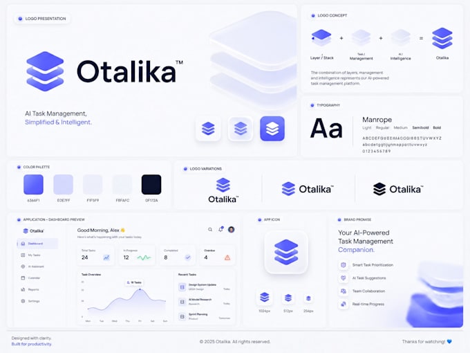 design modern logo and brand identity, brand guidelines