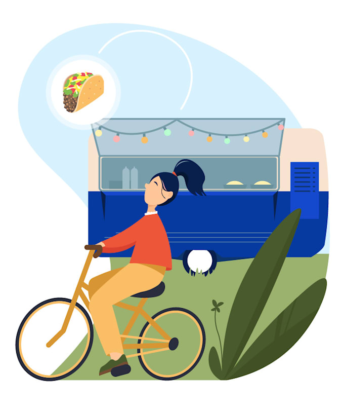 Create catching vector illustrations for your mobile app by Nastasiaa ...