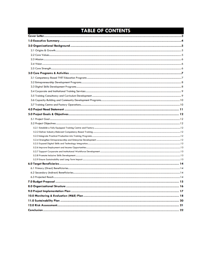 professional grant proposals for small business and nonprofits