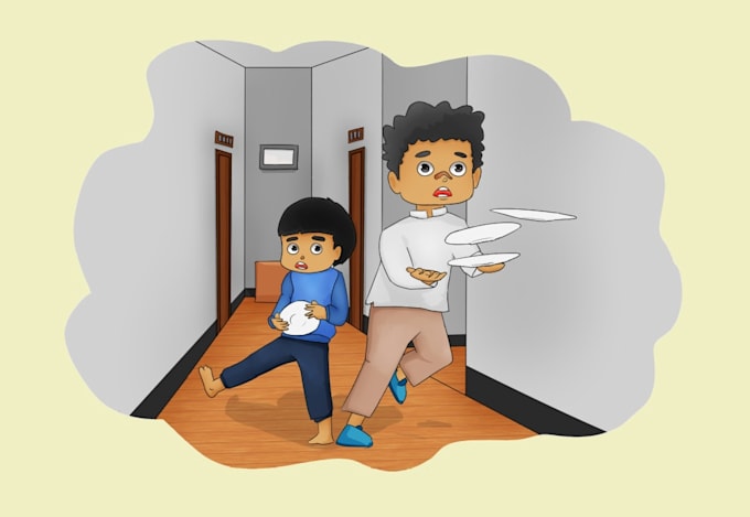 draw cartoon or children book illustration