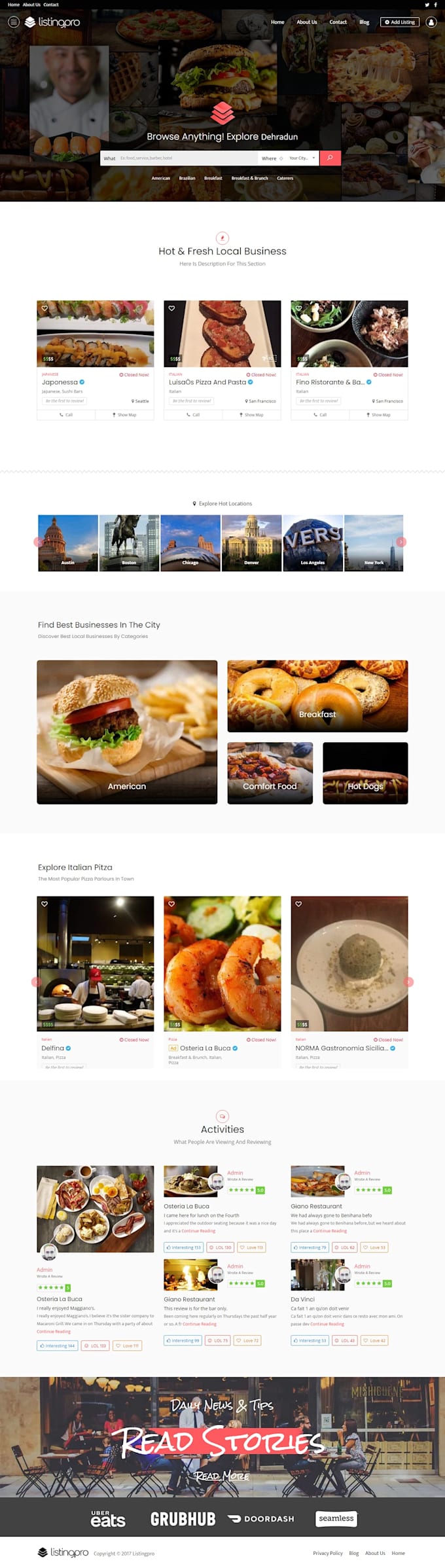 design directory website or service finder b2b listing website