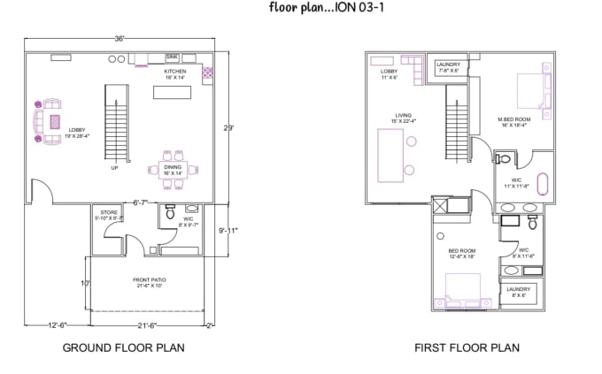 redraw floor plan, elevation section in autocad, sketchup