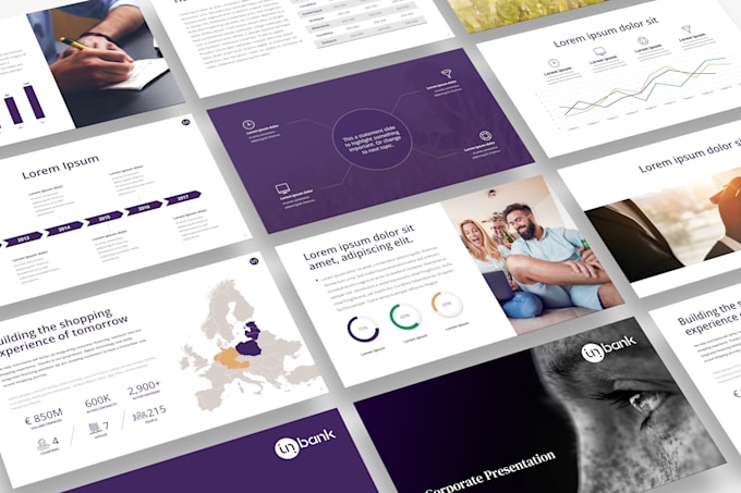 Create a branded powerpoint template by Sab studio Fiverr