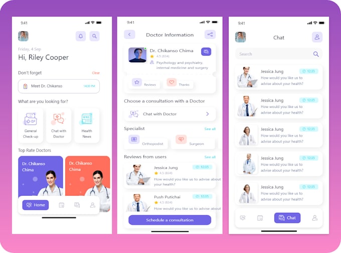 develop healthcare telemedicine pharmacy hipaa compliant website app android ios