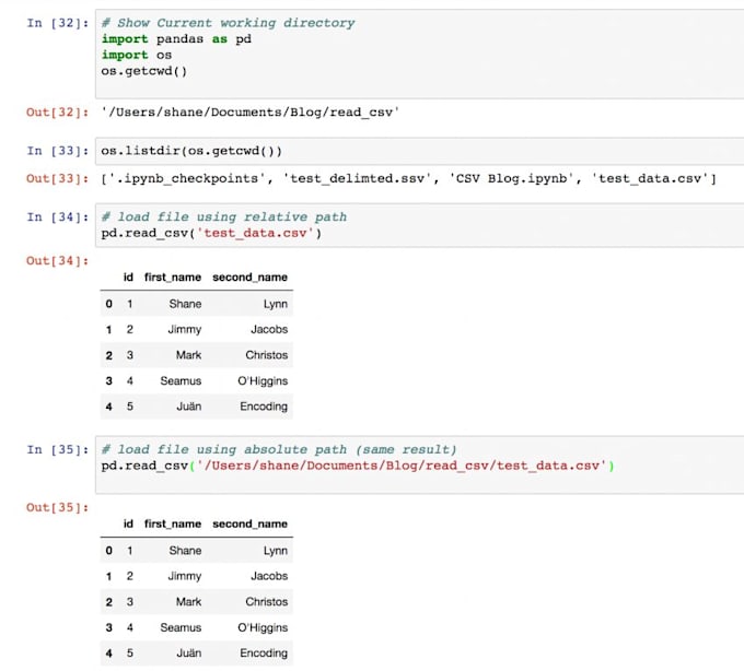 write a python script for large csvs