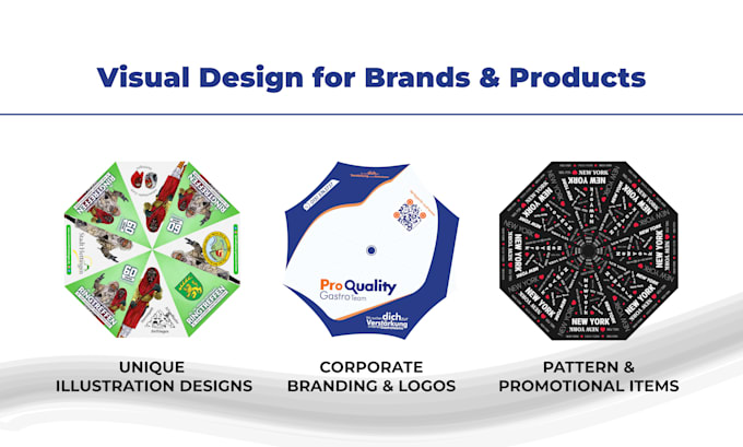 do a unique attractive umbrella design for you