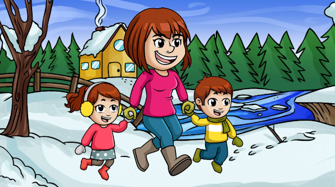design children book illustration and children story book cover