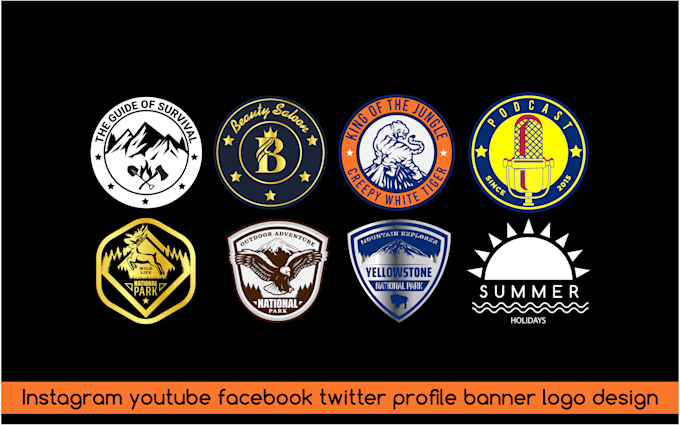 do instagram youtube facebook twitter logo and line art profile banner design