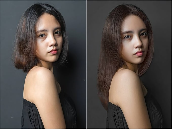 do high end portrait retouching and realistic digital makeup