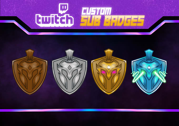 create custom twitch sub badges in 24 hours