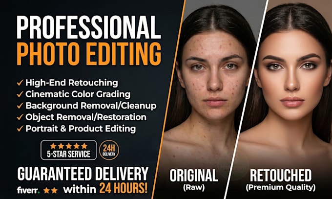 do professional photo editing within 24 hours