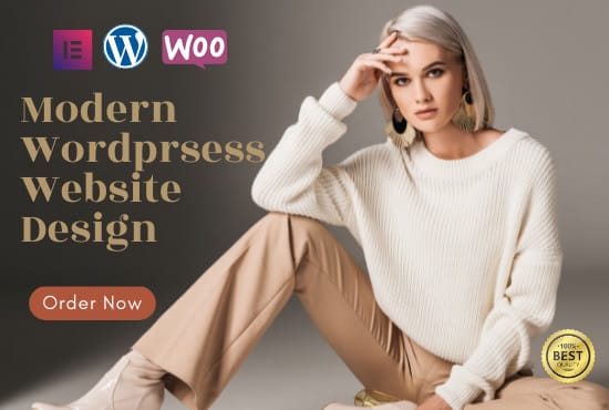 create modern wordpress website design, woocommerce website and blog
