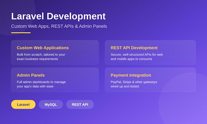 be your professional full stack PHP web developer