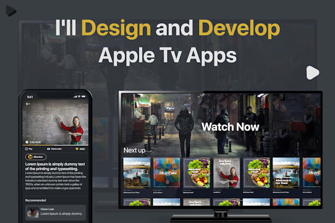 develop apple TV app for your mobile apps