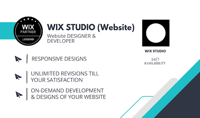 design and build wix studio or redesign wix studio website