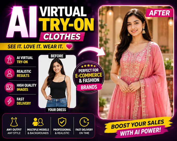 do ai virtual clothing try on for ecommerce and fashion brands