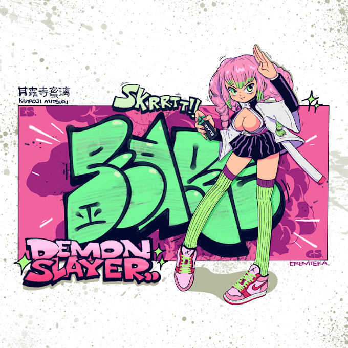 draw anime style, character and fanart