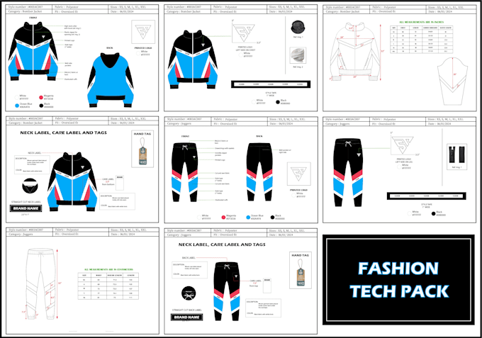 design fashion apparel with tech packs