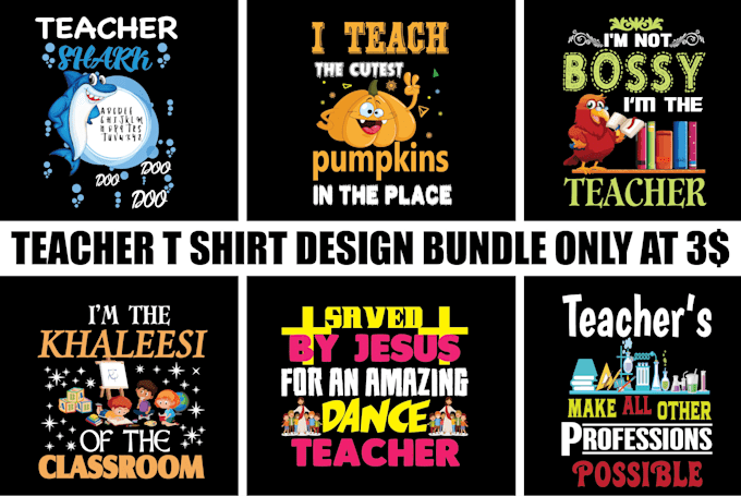 create unique teaching t shirt design