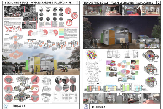 create your architectural presentation board and diagram layout