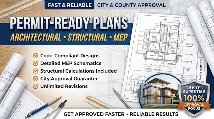 do permit ready architectural, structural, and mep construction drawings
