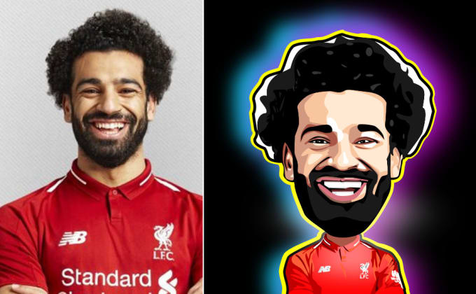 draw caricature cartoon for a birthday present