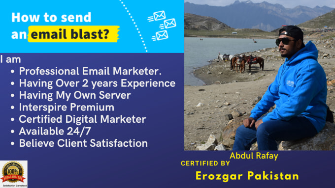 send bulk email or email blast upto 500k