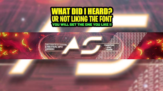 design a fabulous youtube channel banner within 24 hours