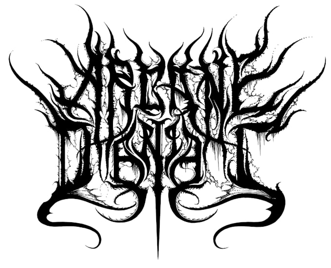 create black metal logo bands